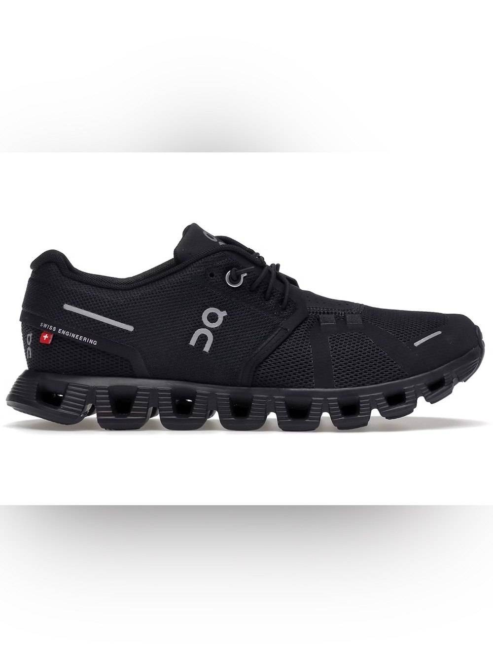 On Running Cloud 5 All Black Athletic Shoes Slip On 10